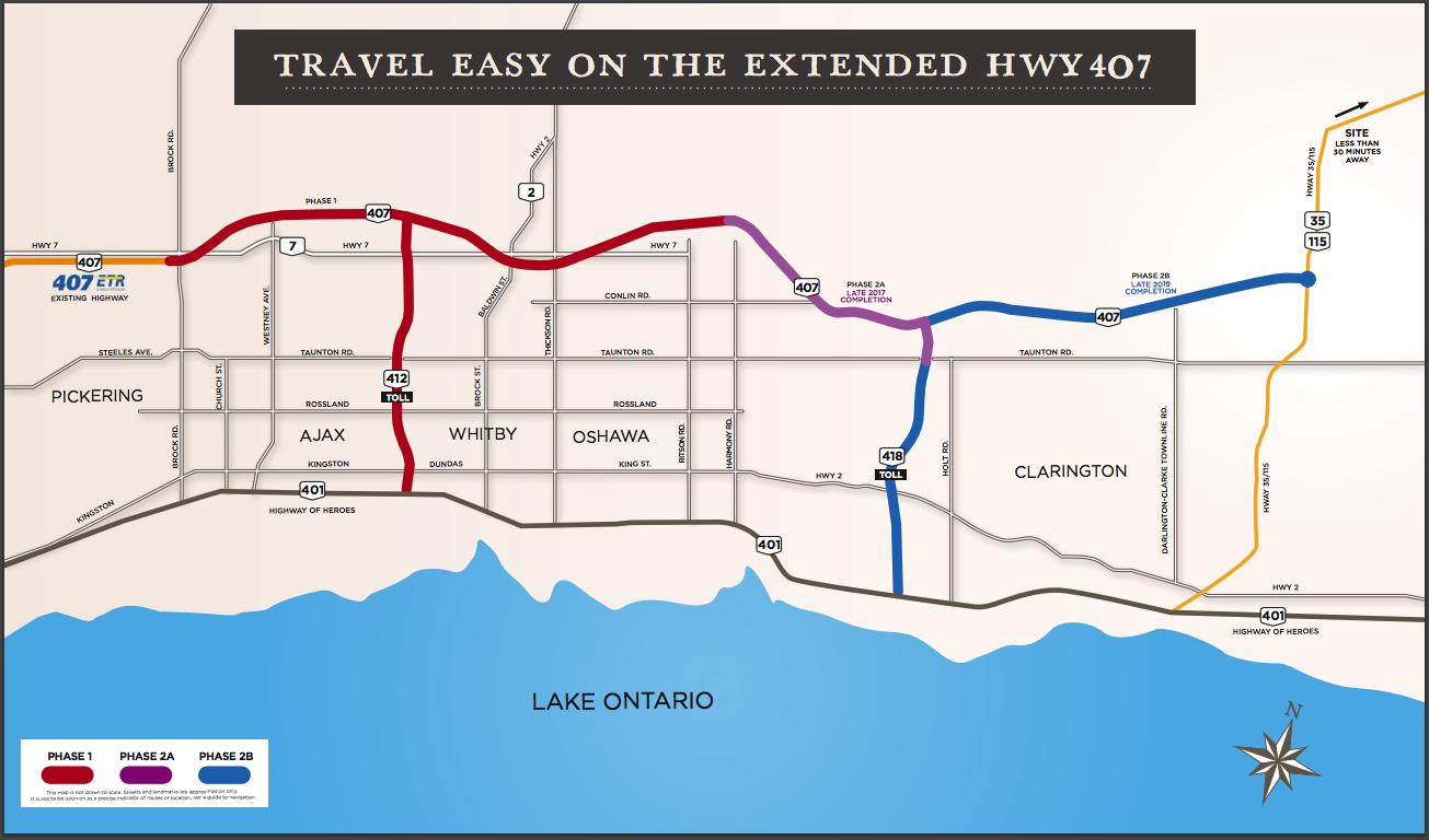 Toronto Highway 407 Map Map Of Toronto Highway 407 (Canada), 59% OFF